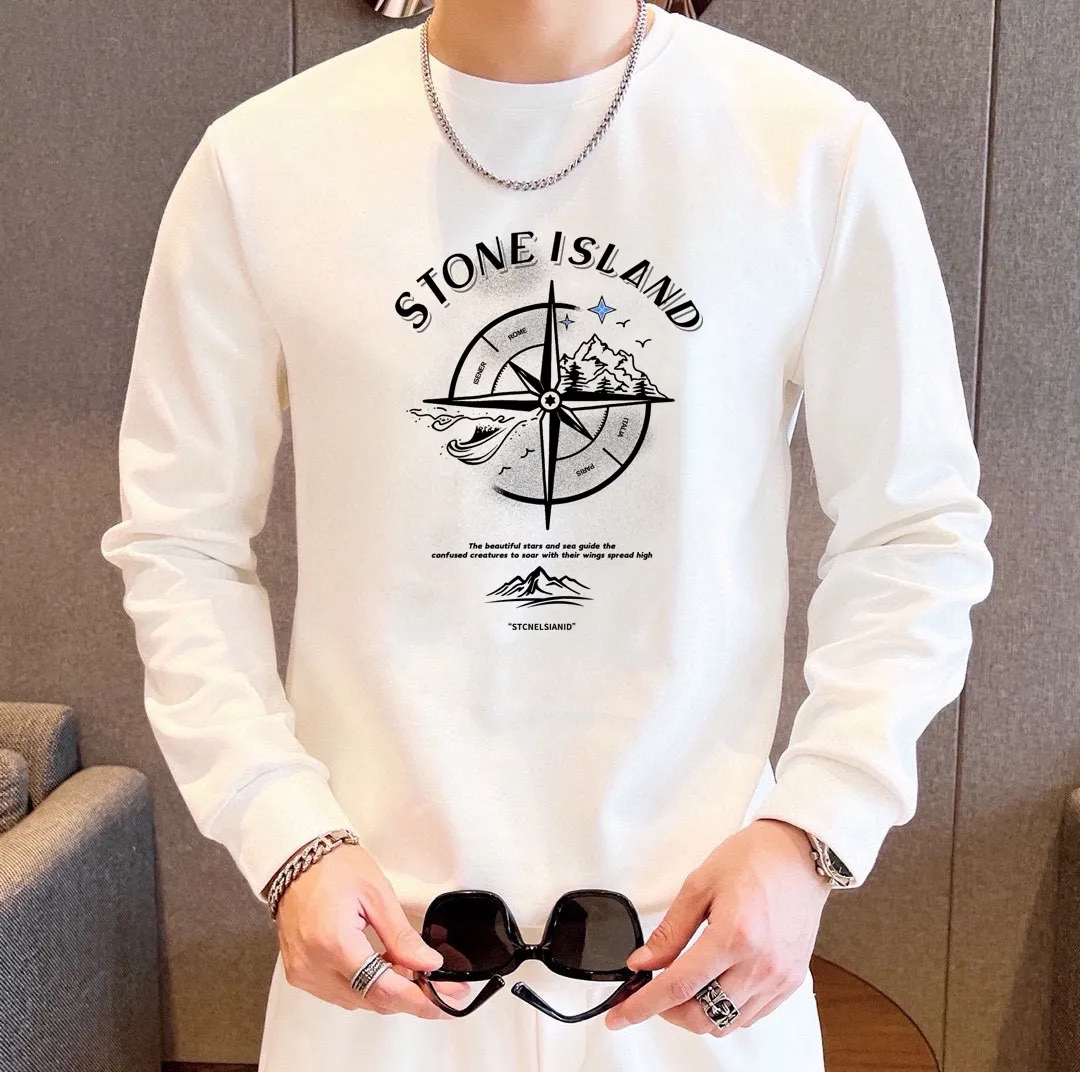 🅿️380 [Stone Island] (Fat Man Gospel) hot-selling suit is coming. Focus on the original version of the official website. 2025 new hot-selling sweatshirt suit. The original order is the best. 🇭🇰The meticulous work of top designers is dedicated to a fitting and perfect upper body effect. All-natural high-quality Roman cotton 100%, close-fitting comfort, noble and elegant! Original hardware embodies elegance and nobility! Counter size: M-5XL (maximum wear up to 220 pounds)